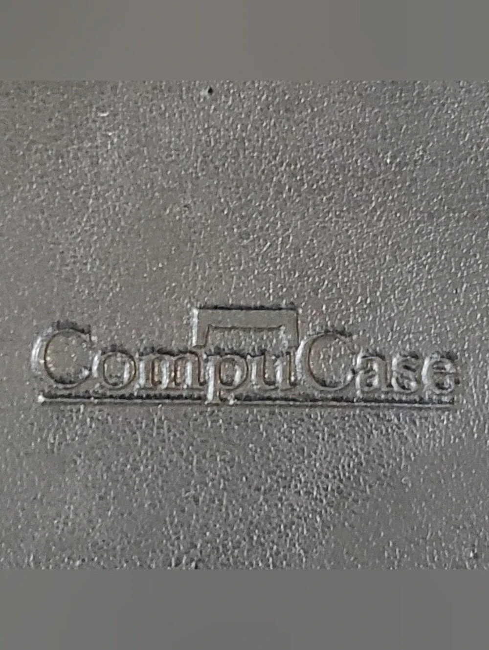 COMPUCASE BLACK LEATHER LAPTOP CASE. BRIEFCASE. OFFICE BUSINESS.